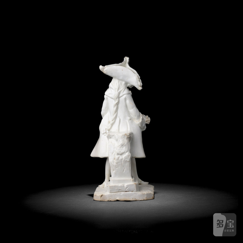 A rare Bow white figure of Henry Woodward, circa 1750 - 图5